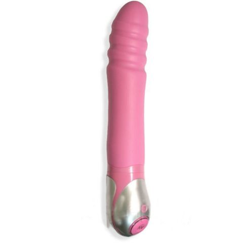 Розовый вибромассажер Zest, серия Vibe therapy.