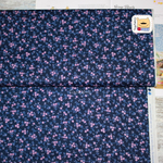 Ткань для пэчворка 20904 (цветы на темно-синем) 45х55см