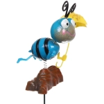 Фигура на спице «Пчёлка с зонтиком» 60 см (фигура 14*8 см), микс