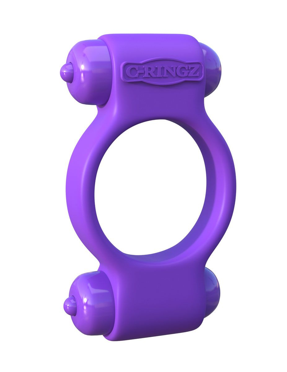 Фиолетовое эрекционное кольцо с 2 виброэлементами Magic Touch Couples Ring (Цвет: фиолетовый)