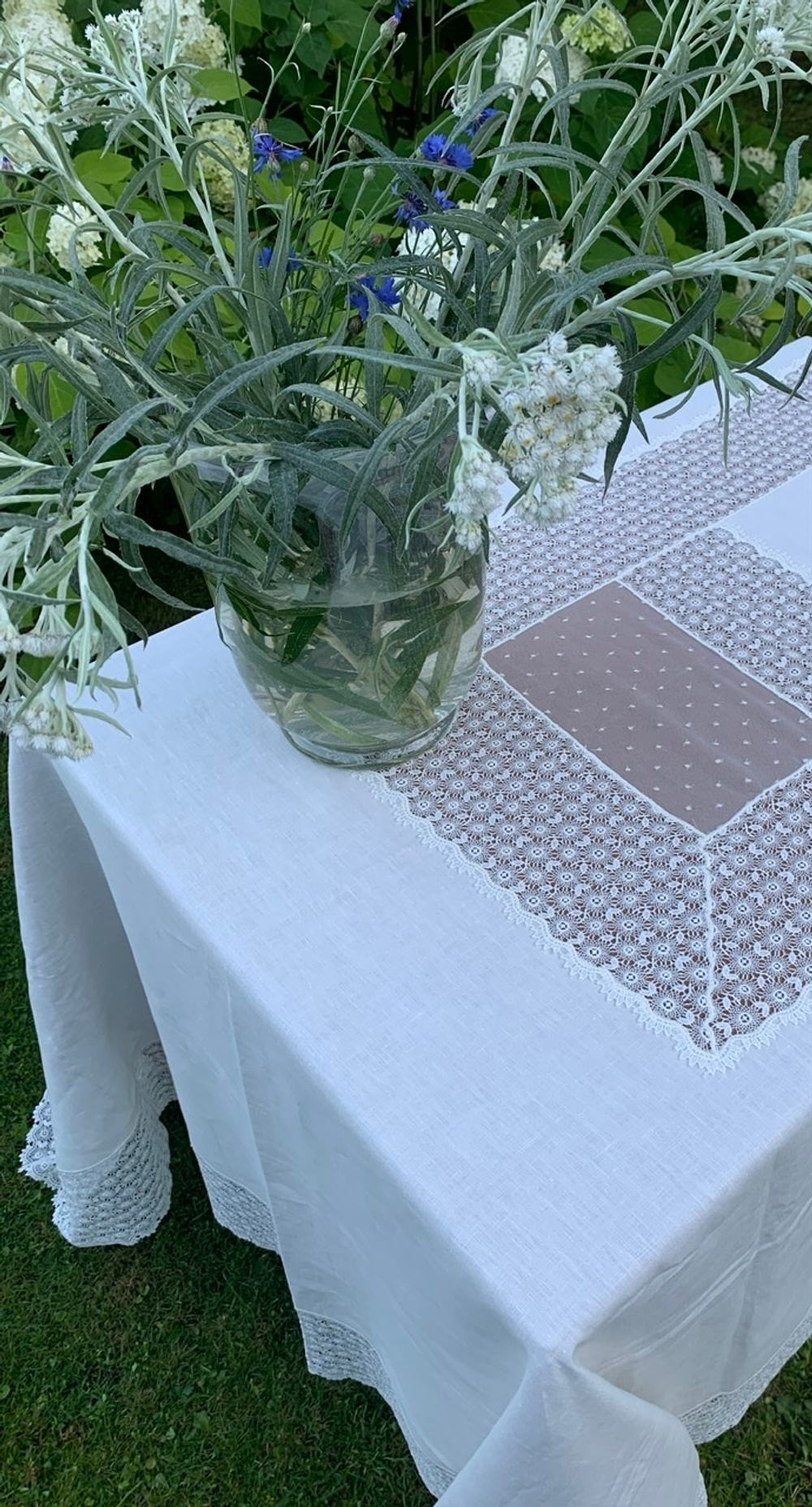 Скатерть 180x300 и 12 салфеток Palombella Guinone Elite сливочные