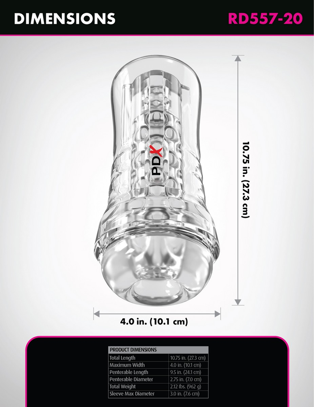 Pipedream ViewTube Plus - Мастурбатор в тубе