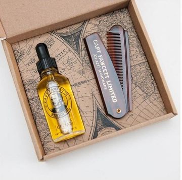 Подарочный набор Captain Fawcett Beard Oil (CF.332) & Folding Pocket Beard Comb (CF.82T)