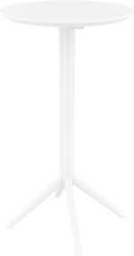 Стол пластиковый барный складной Siesta Contract Sky Folding Bar Table 60, белый