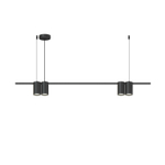 DK4061-BK Подвесной светильник ORBIT, IP20, 4xGU10 LED до 15 Вт, черный матовый, алюминий