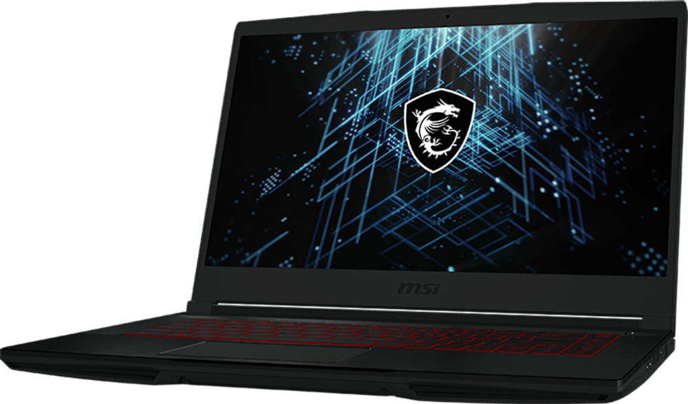 Ноутбук игровой MSI GF63 Thin 12UC-1036XRU 9S7-16R821-1036, 15.6", IPS, Intel Core i5 12450H 2ГГц, 8-ядерный, 16ГБ DDR4, 512ГБ SSD, NVIDIA GeForce RTX 3050 для ноутбуков - 4 ГБ, Free DOS, черный+ USB С WINDOWS 11 ПОДАРОК