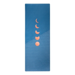 Тревел коврик для йоги Eclipse Blue 185*68*0,1 см из микрофибры и каучука