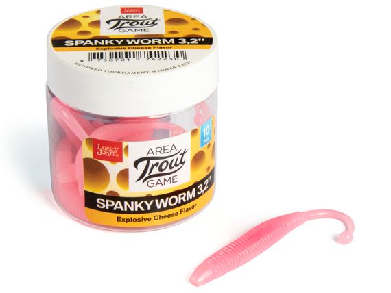 Слаги съедобные LJ Pro Series SPANKY WORM 3,2in (8 см), цв. F05, 10 шт.