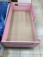 Кровать на ножках 800*1600 розовый