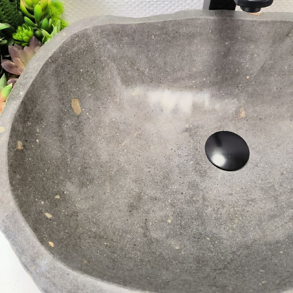 Раковина из речного камня RS-63542 (63*42*16) 0124