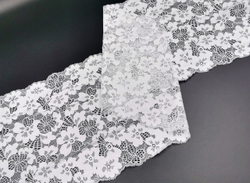 _Эластичное кружево, 21 см, светло-серый, (Арт: EK-2252), м