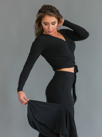 Топ с запахом на завязках