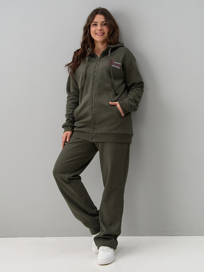 Костюм с брюками КБис-055/хаки-п