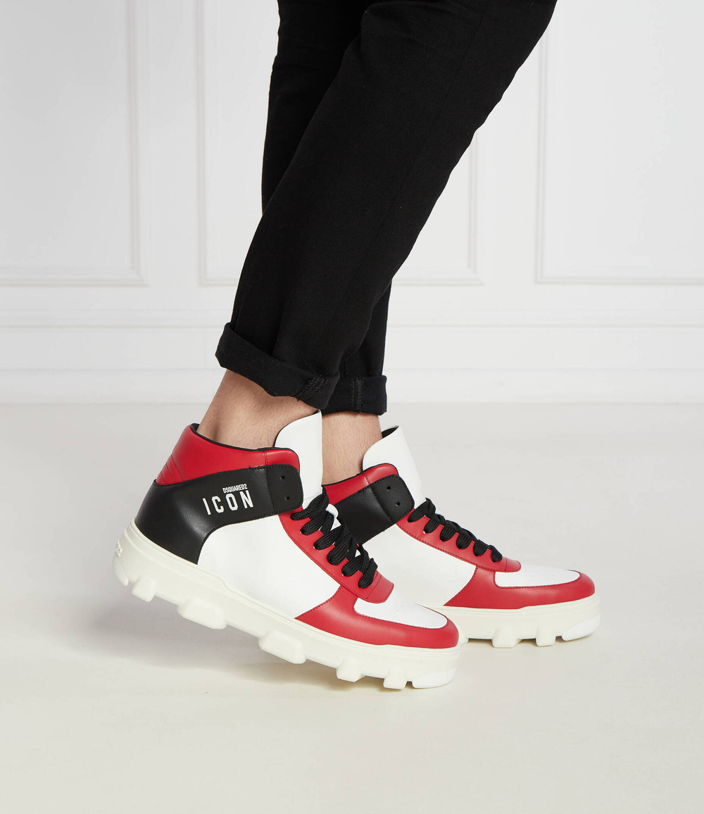 Кожаные кроссовки Dsquared2 - белый(SNM0351 01502228)