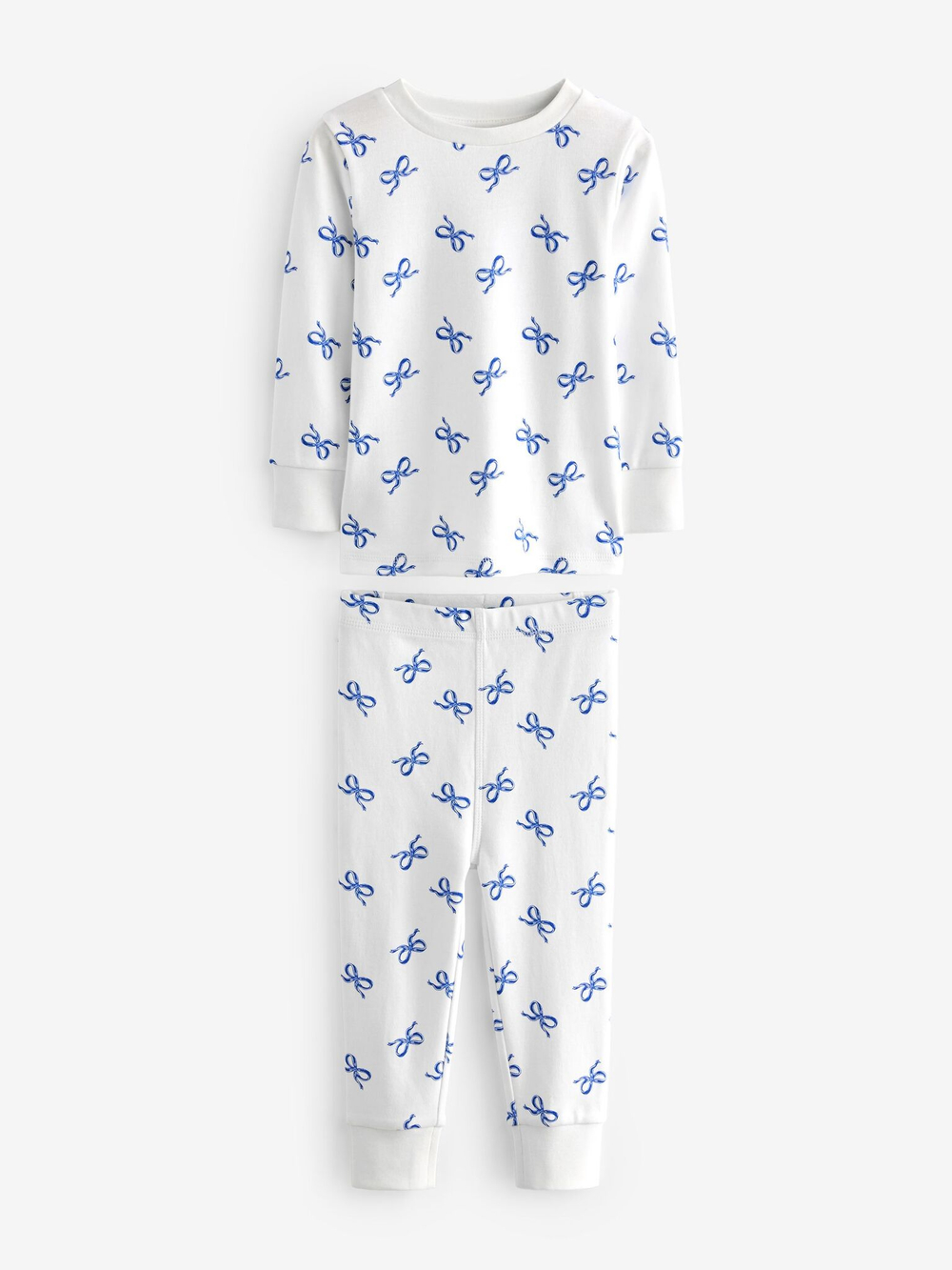 Пижама для девочки Next B92-236, 3 шт., Синий, Голубой, Белый