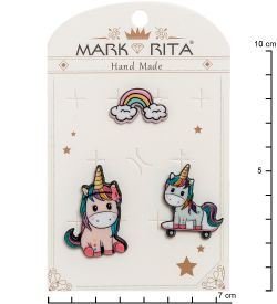 MR-108 Н-р брошей с цанговым зажимом бабочка «Мечты» Mark Rita