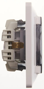 Розетка IP44 "Glossa" С/У с ЗК (250В, 16А, защит.шторки)
