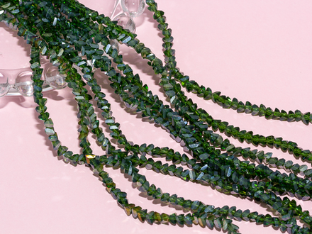 Нить бусин для украшений 4мм (ювелирное стекло)