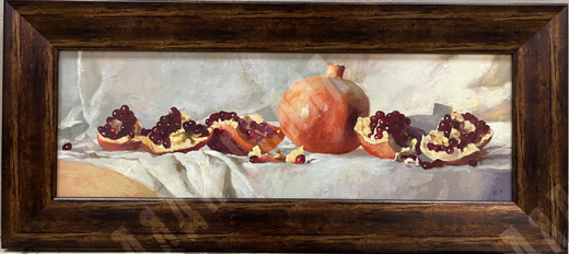 Бойченко П.В. Гранаты.  Холст, масло. 2016.