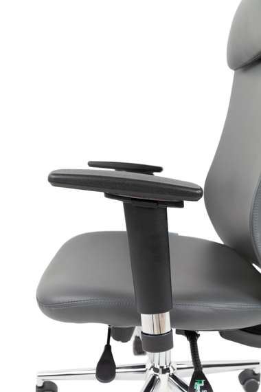 Офисное кресло Chairman 500LUX Россия экокожа cерый