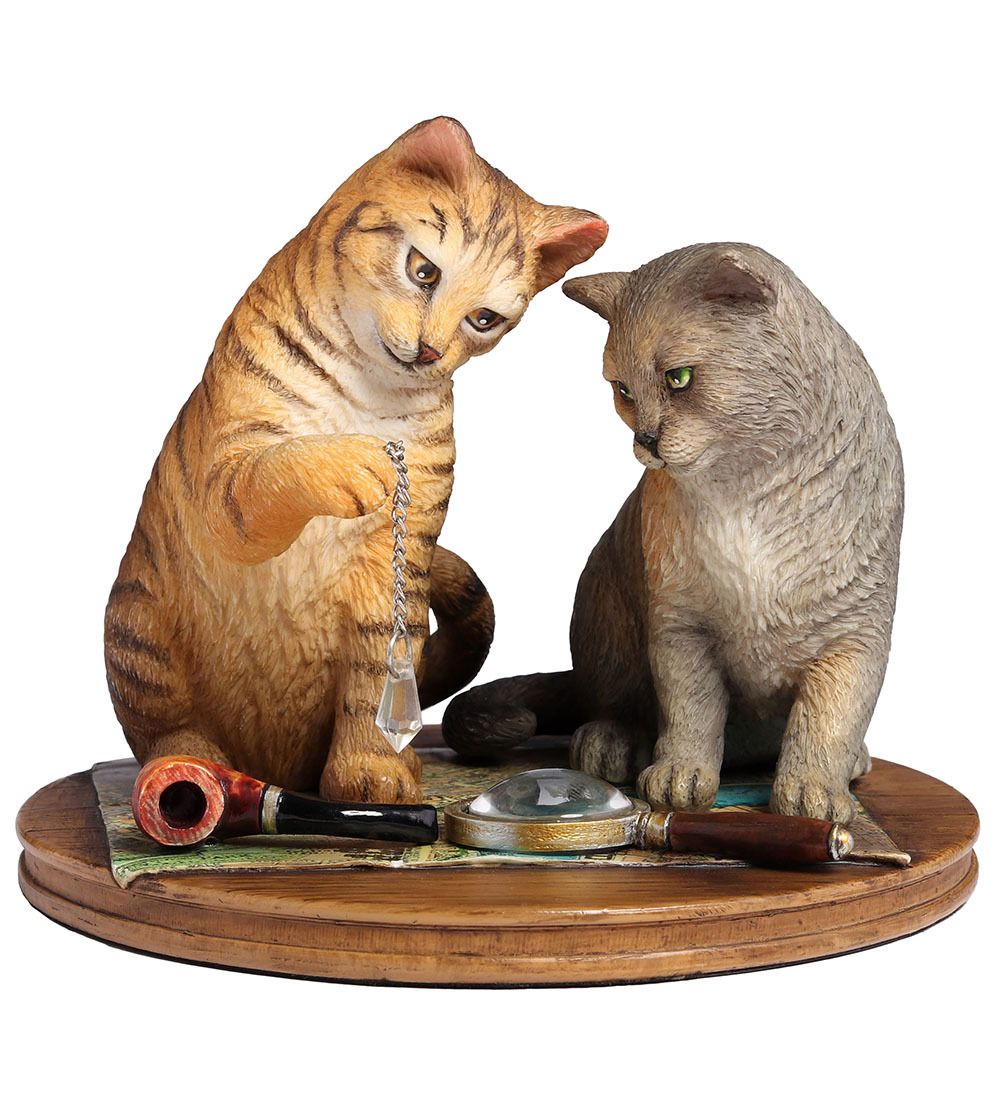 Veronese WS-1353 Статуэтка «Пара котов - Purrlock Holmes» (Лиза Паркер)