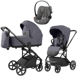 Коляска Carrello Alfa CRL-6522 2025 Cybex Cloud G i-Size Lava Grey 3 в 1 Fashion Grey