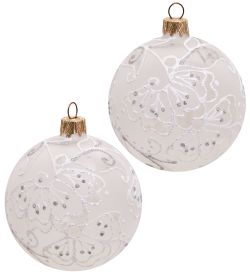 Элита НФШ-1284 Набор ел.украшений Шар 2шт «Надежда» 80 мм