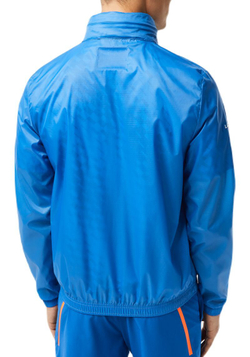 Мужская теннисная куртка Lacoste Tennis x Novak Djokovic Zip Jacket - небесный
