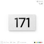 Номер на дверь 171, табличка на дверь для офиса, квартиры, кабинета, аудитории, склада, белая 120х70 мм, Айдентика Технолоджи