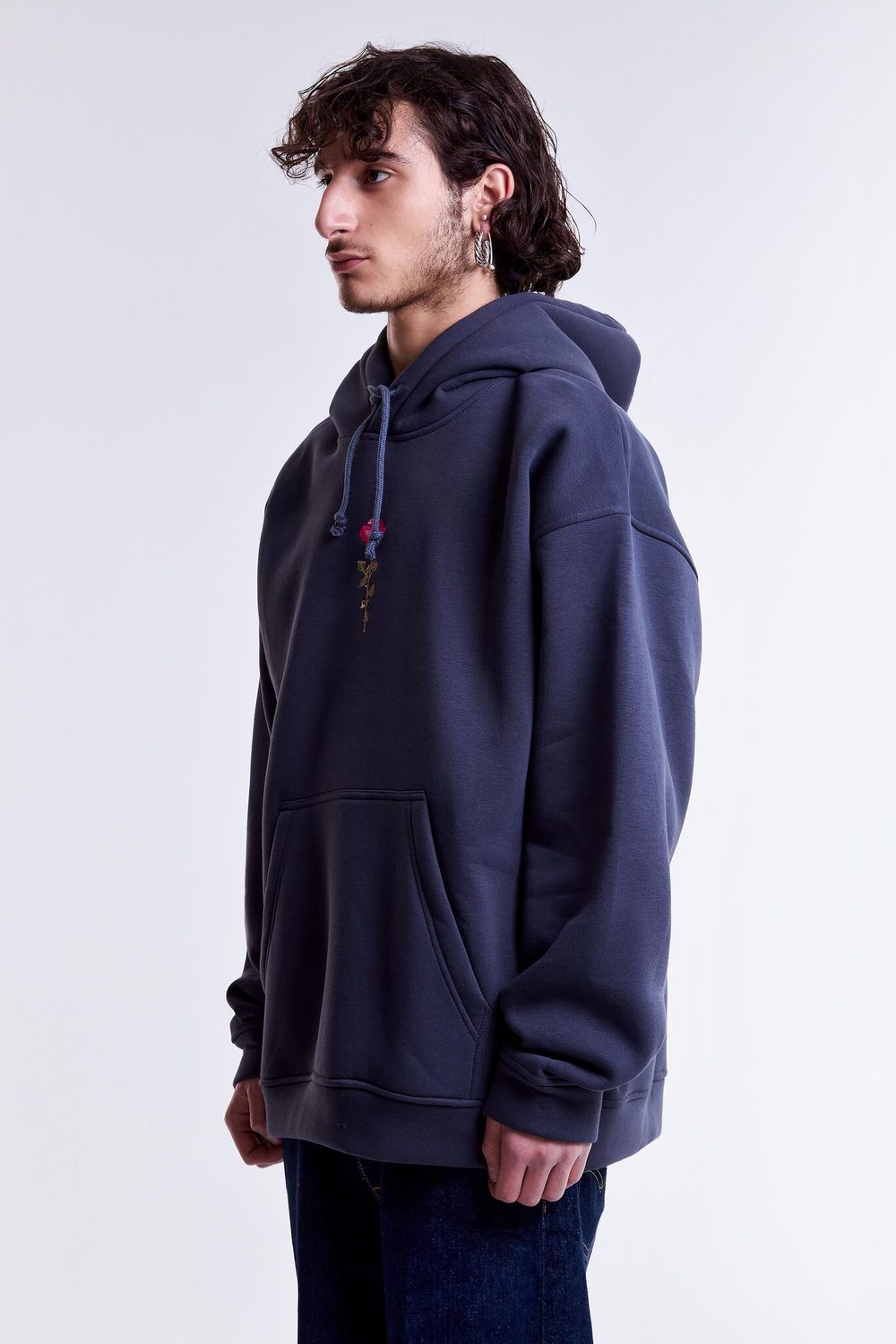 Купить Худи Гербарий Роза Warm темно-серое Худи Гербарий Роза Warm темно-серое