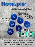 Номерки на ключи, металл