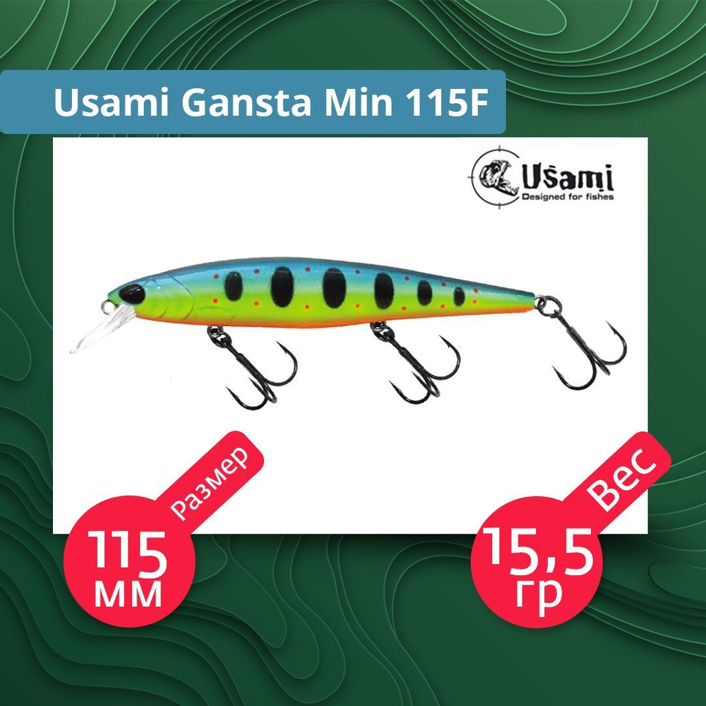 Воблер для рыбалки Usami Gansta Min