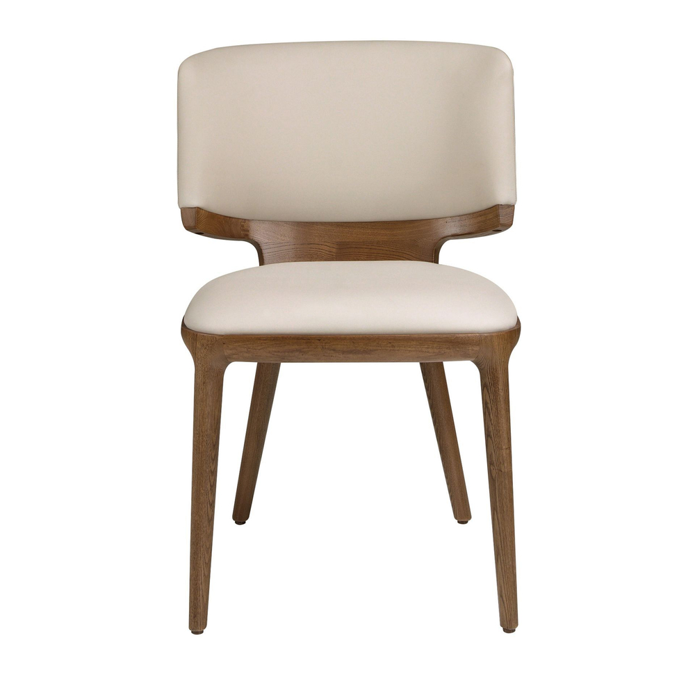 Стул 4206 из кремовой экокожи