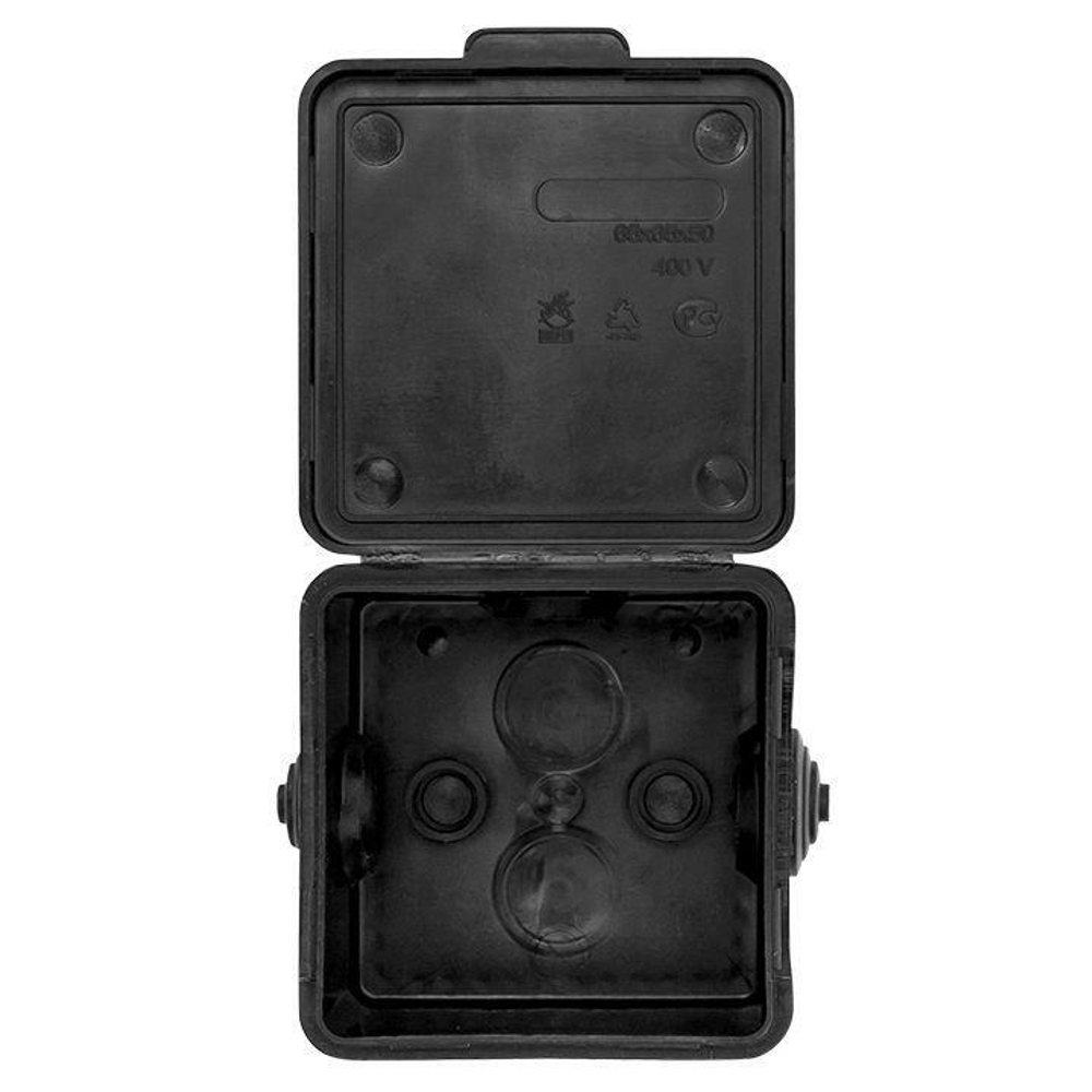 Коробка распаячная КМР-030-036 65х65х50 4 мембранных ввода черн. EKF plc-kmr2-030-036-b