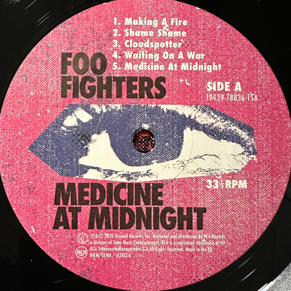 Foo Fighters ‎– Medicine At Midnight (Европа 2021г.)