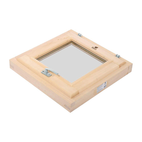Форточка для бани и сауны Банные штучки, двойное стекло, 50 х 50 см, липа, 271226