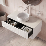 Тумба подвесная IDDIS Aiger, со столешницей, 100 см, белый, AIG10W0i95K