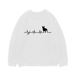 Свитшот "Французский бульдог - сердечный ритм"