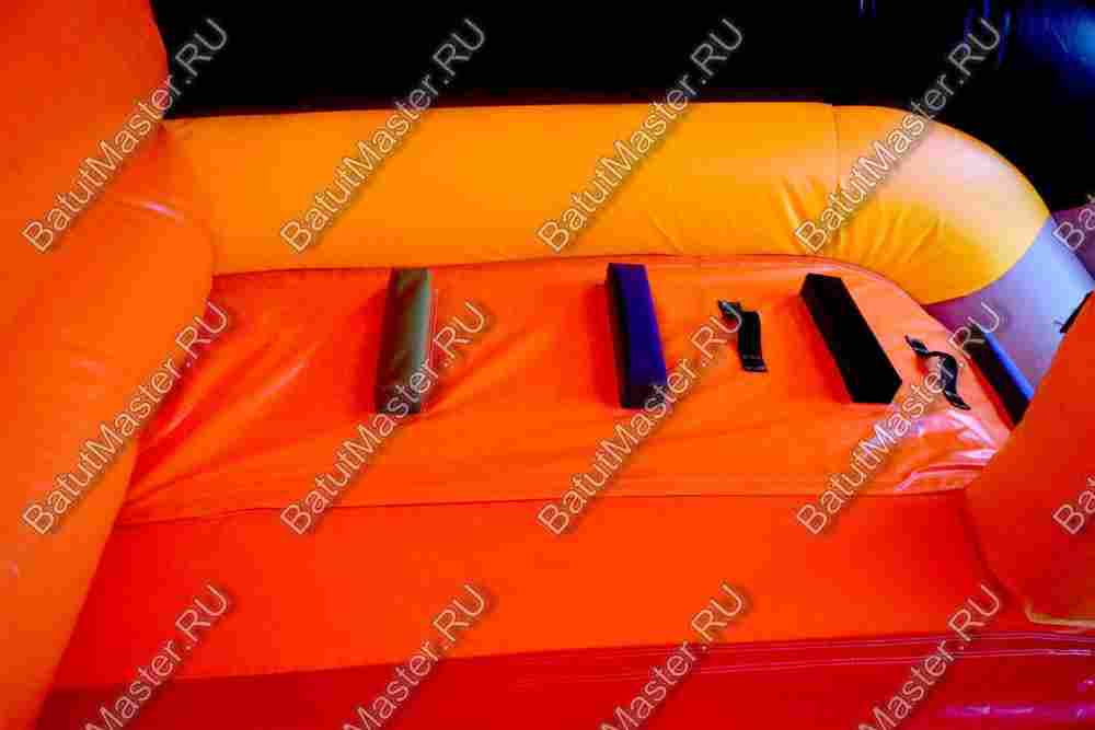 Детский надувной батут-горка "Бульдозер" 14*7*8.5 м