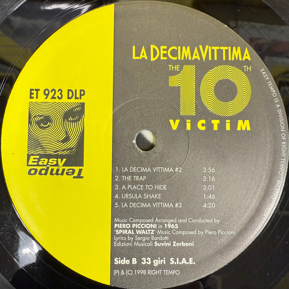 La Decima Vittima - Piero Piccioni ‎2LP (Италия 1998г.)