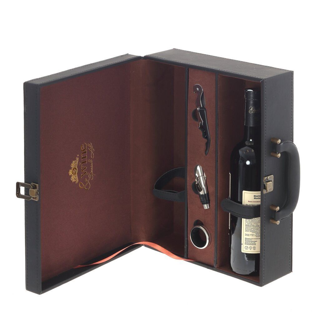 GAEM Шкатулка для бутылок с набором сомелье, L34,5 W26,5 H11,5 см