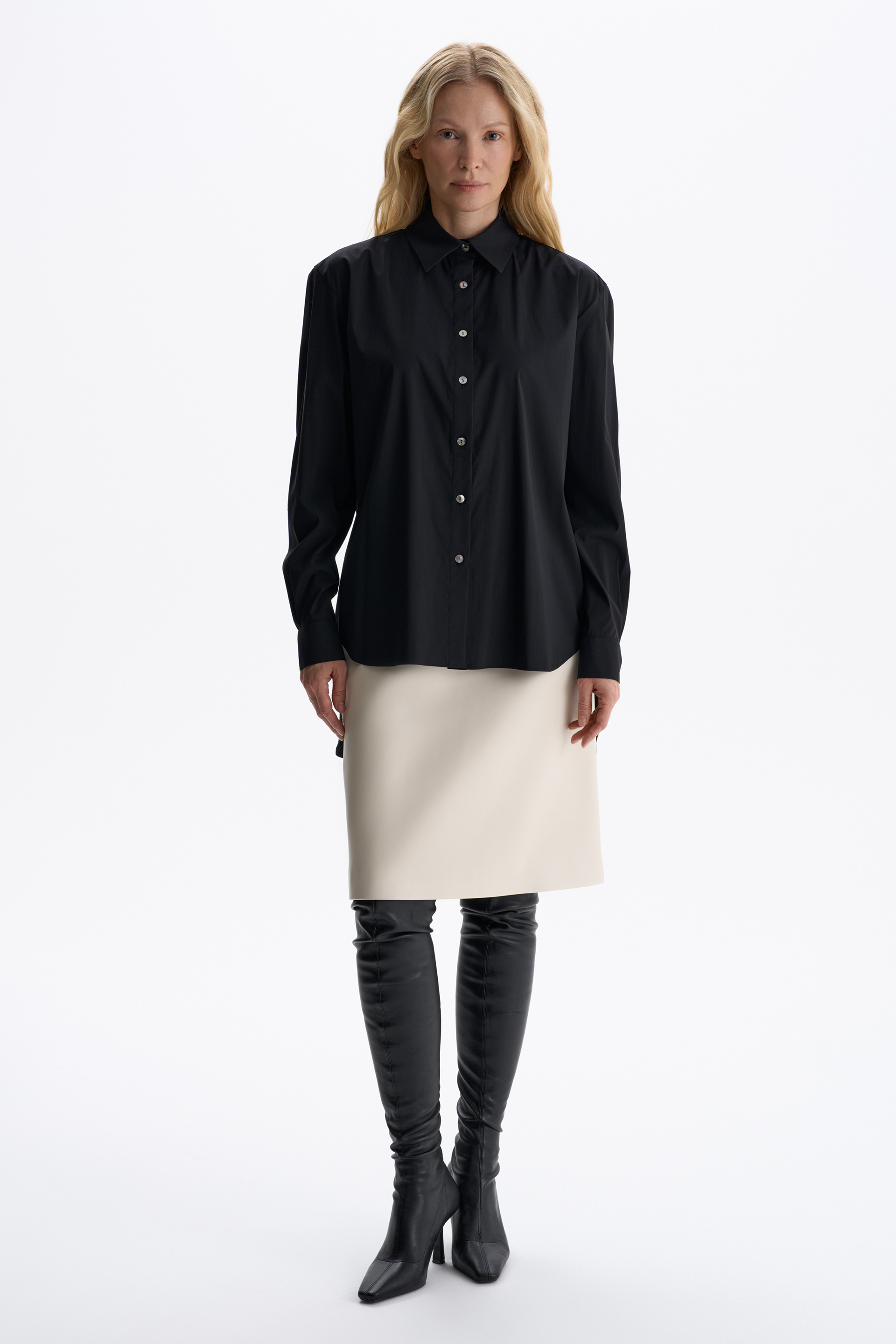 Блуза из шерсти и шелка