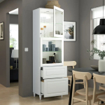 Книжный шкаф - BESTÅ/ BESTА IKEA/ БЕСТА/БЕСТО ИКЕА, 202х60 см, белый