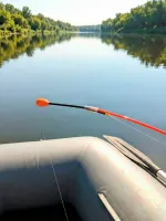 Сторожок витой для бортовой удочки, тест до 100г, красный