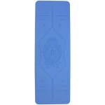 Коврик для йоги «Мандала» 183*61*06 см (ТРЕ), голубой