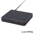 Uniq Surge Mini 100W 4-USB Charging Station Duo Type-C PD & QC 3.0 Gray