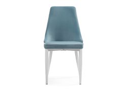 Стул на металлокаркасе Kora 1 light blue / white