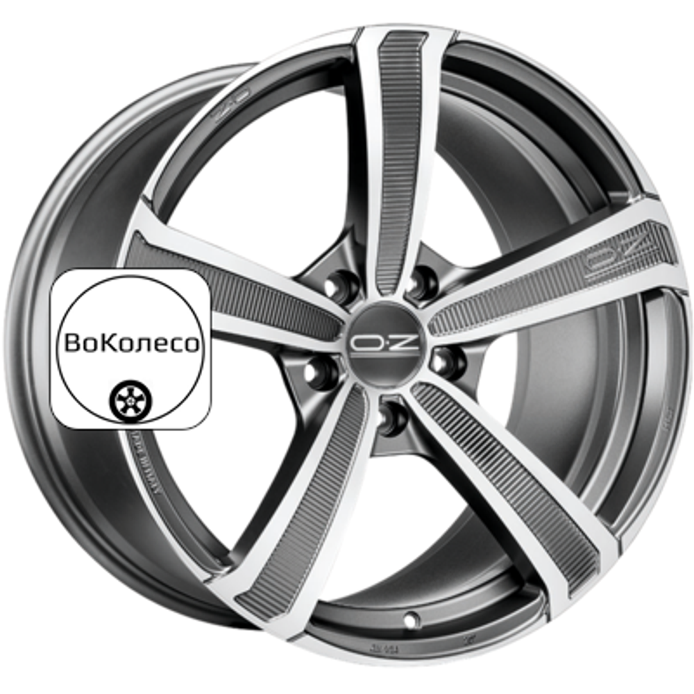 9,5x20/5x112 ET33 D79 Montecarlo HLT Matt Dark Graphite Diamond Cut OZ