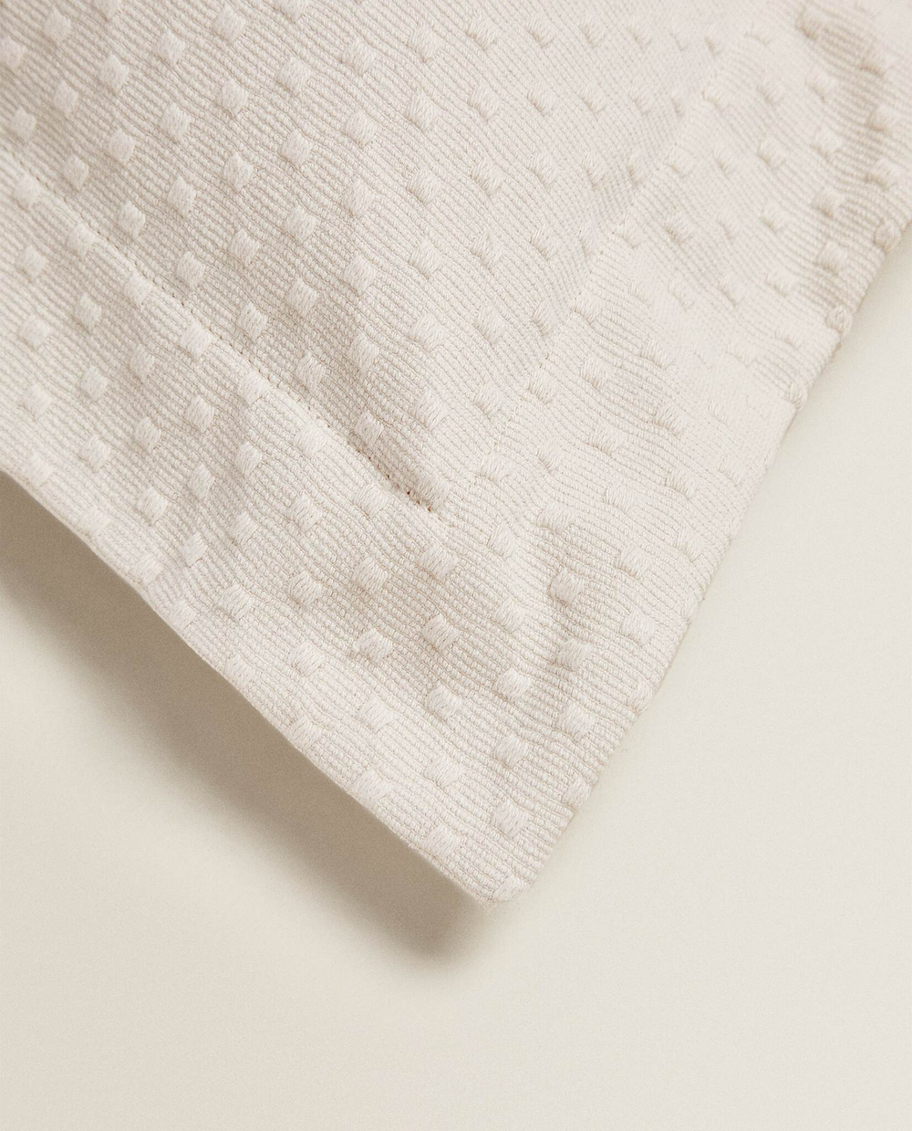 ZARA HOME ЧЕХОЛ ДЛЯ ДЕКОРАТИВНОЙ ПОДУШКИ С УЗОРОМ, БЕЖЕВЫЙ