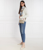 Кожаная сумка-мессенджер Emporio Armani - бежевый(Y3H276 Y478E)